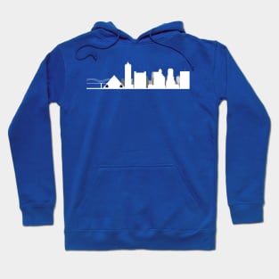 Memphis Skyline White Hoodie